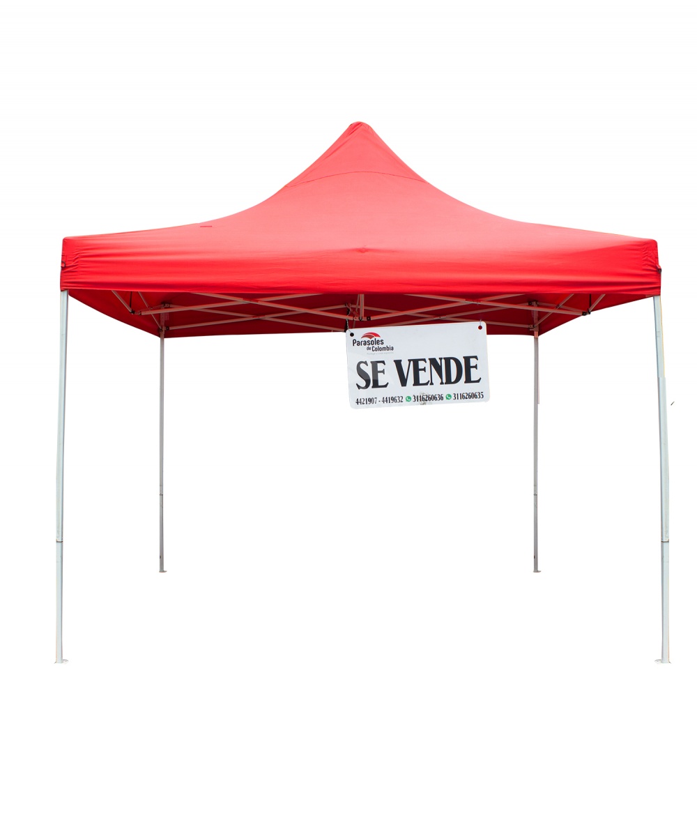 CARPA 4 PATAS EN TUBO CUADRADO DE 1X1 TIPO CERCHA EN LONA NACIONAL VINILICA (PVC)